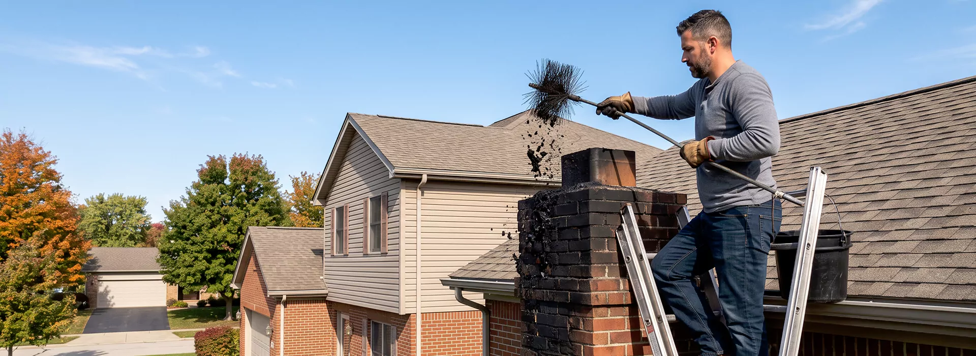 Chimney Creosote Cleaning in East Brunswick