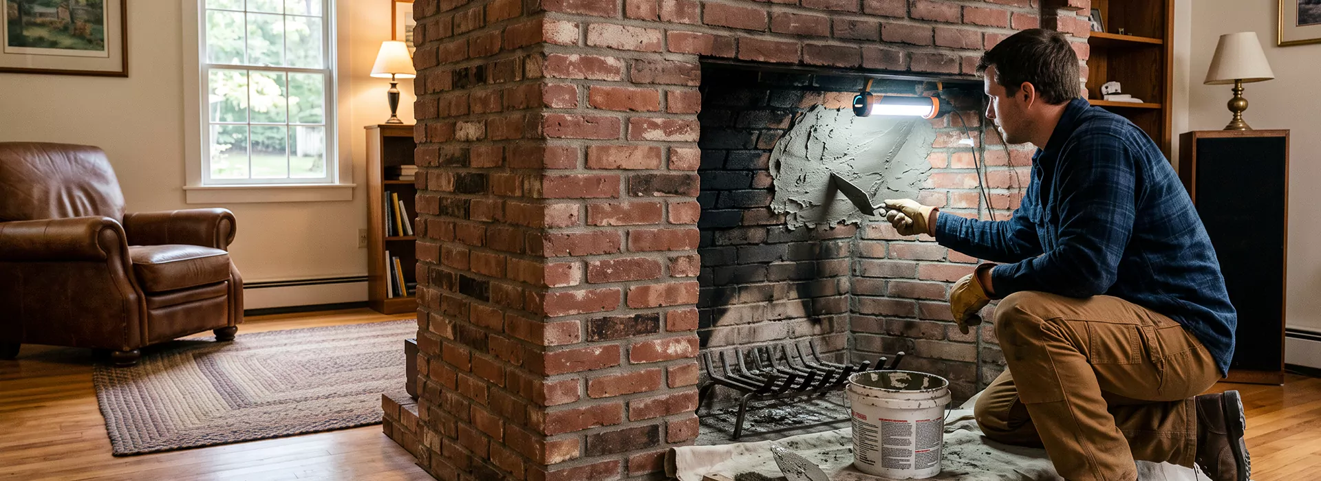 Fireplace Smoke Chamber Repair in East Brunswick