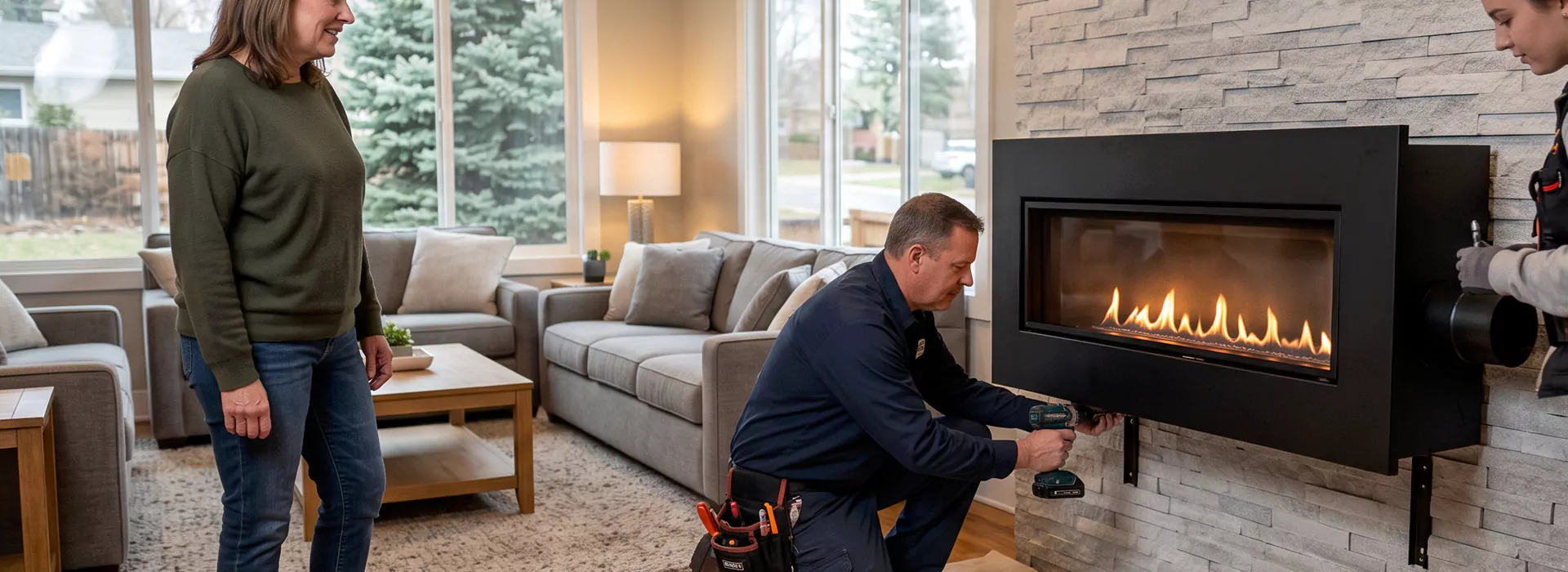 Floating Fireplace Installation East Brunswick, NJ