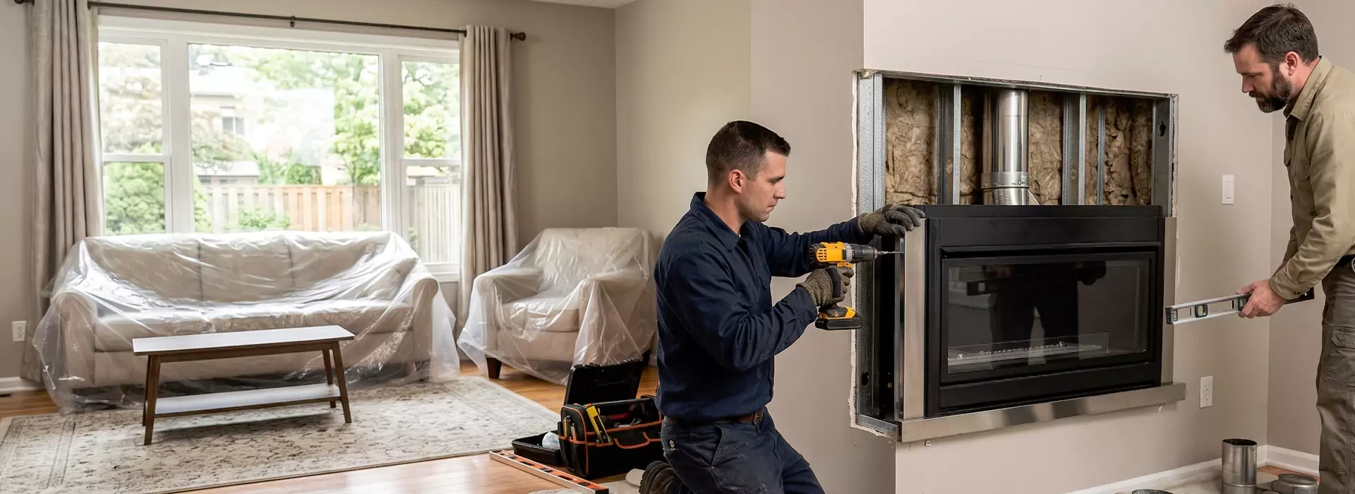 Prefabricated Fireplace Installation in East Brunswick, NJ
