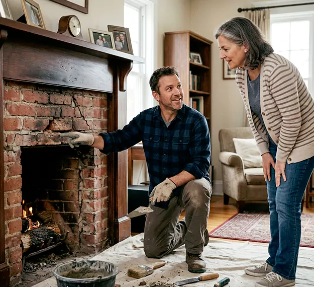 Why East Brunswick Homeowners Choose Our Brick Fireplace Repair Team?