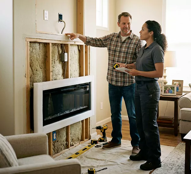 Why East Brunswick, NJ Homeowners Choose Our Electric Fireplace Installation Team?