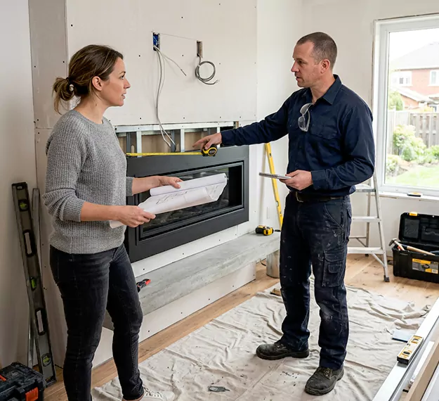 Why East Brunswick Homeowners Choose Our Floating Fireplace Installation Team?