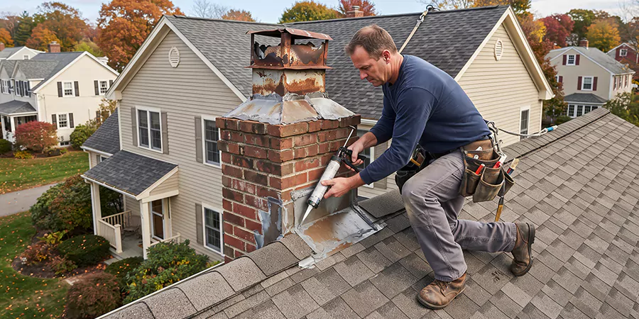 Chimney Chase Flashing Repair East Brunswick