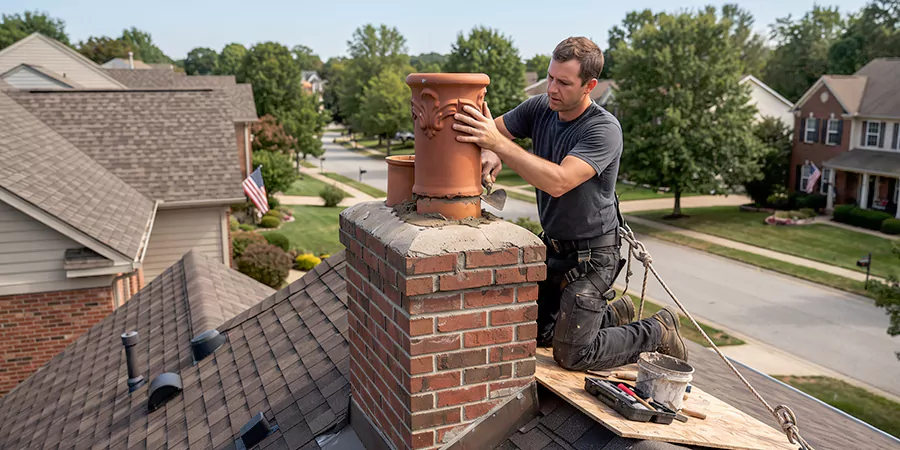Decorative and Custom Chimney Pot Installation East Brunswick