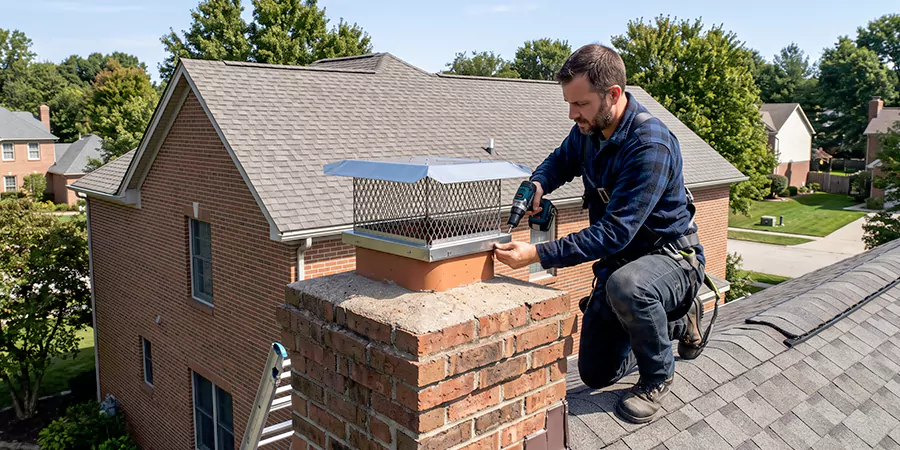 Masonry Chimney Spark Arrestor Installation East Brunswick
