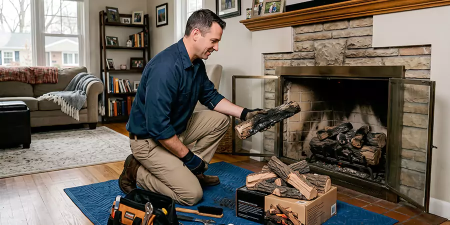 Replacing Gas Fireplace Logs East Brunswick