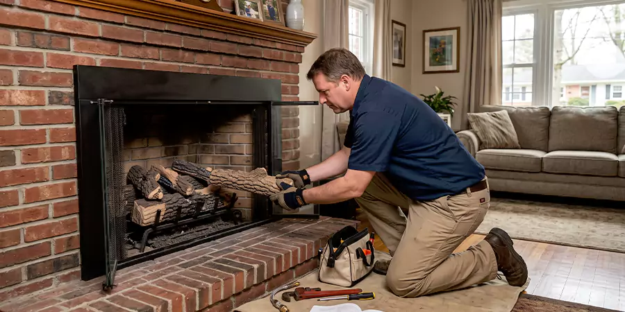 Propane Fireplace Logs Installation East Brunswick