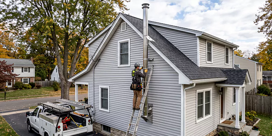 Wood Fireplace Chimney Liner Installation East Brunswick